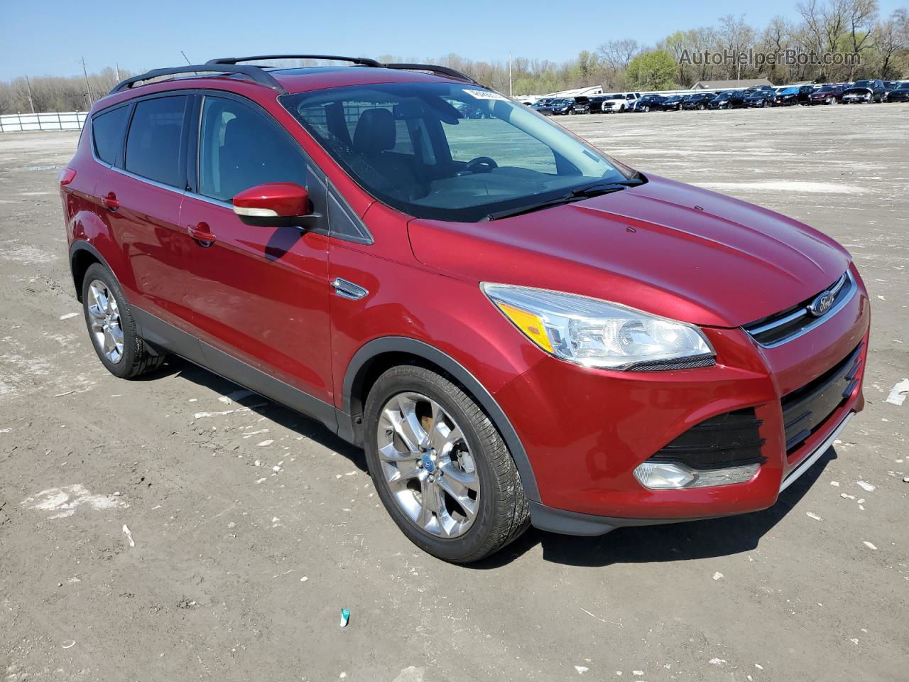 2013 Ford Escape Sel Red vin: 1FMCU0HXXDUB08199