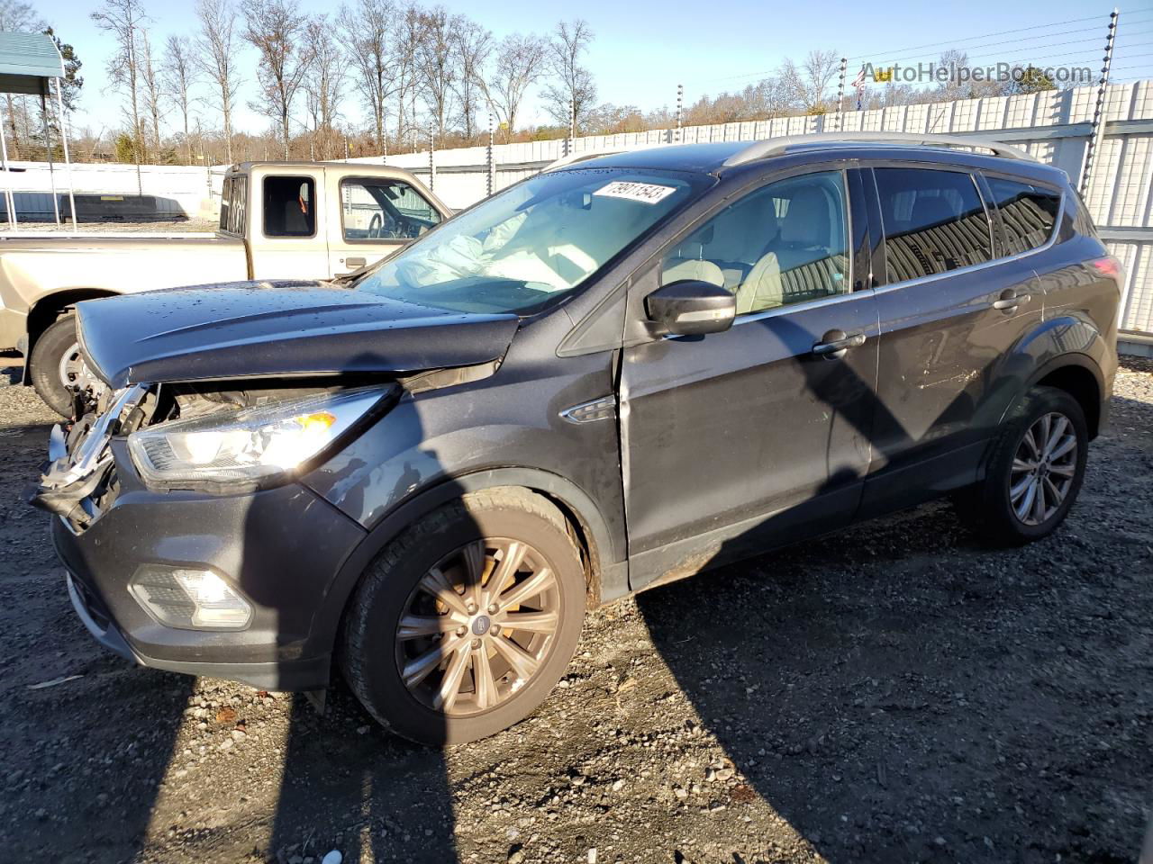 2017 Ford Escape Titanium Gray vin: 1FMCU0J90HUB19407