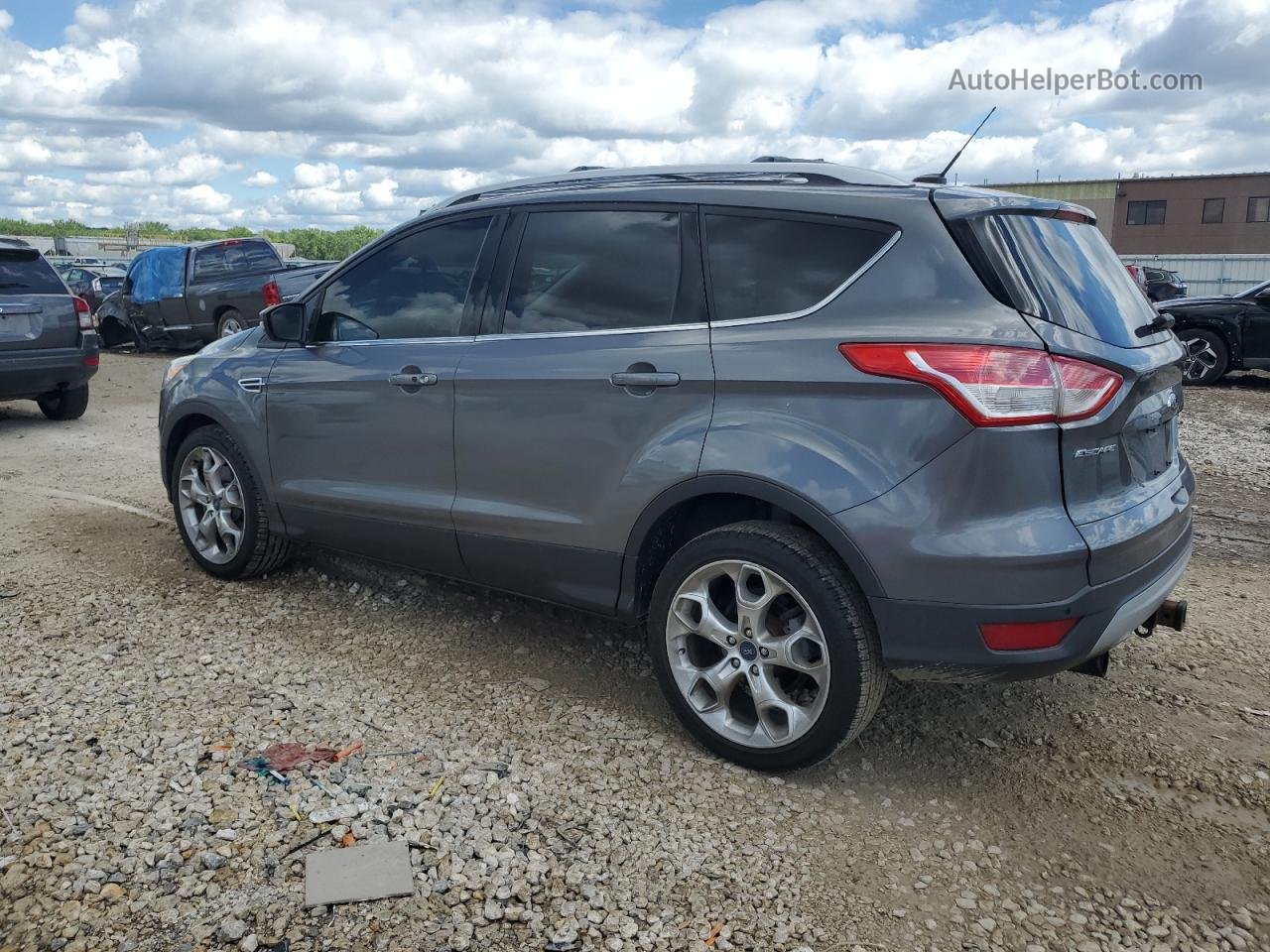 2013 Ford Escape Titanium Серый vin: 1FMCU0J91DUA07001