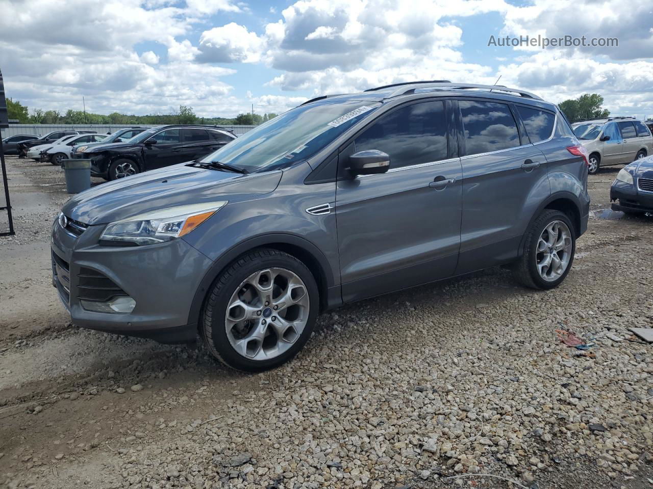 2013 Ford Escape Titanium Gray vin: 1FMCU0J91DUA07001