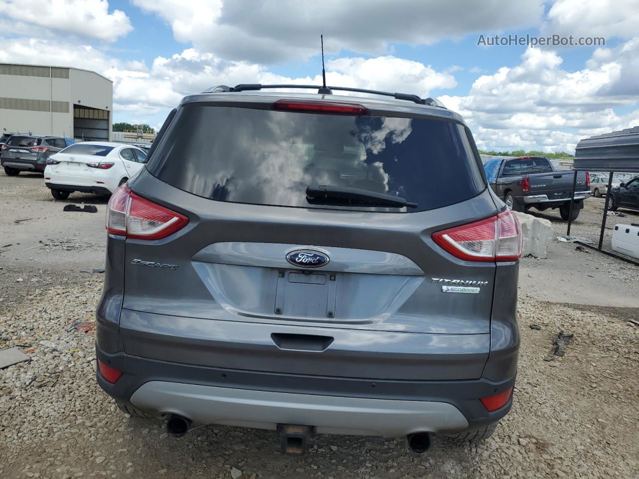 2013 Ford Escape Titanium Серый vin: 1FMCU0J91DUA07001