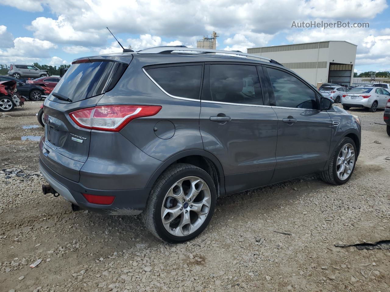 2013 Ford Escape Titanium Gray vin: 1FMCU0J91DUA07001