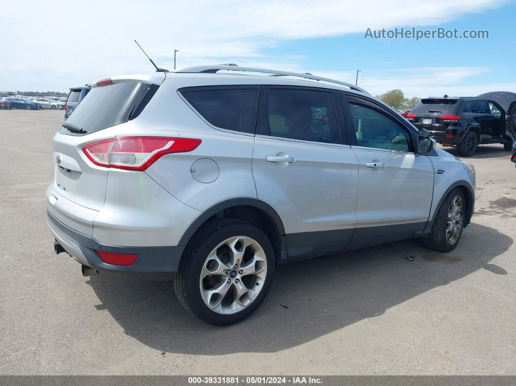 2013 Ford Escape Titanium Silver vin: 1FMCU0J91DUB55875