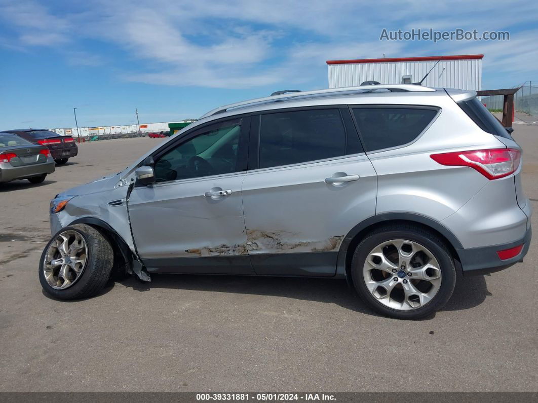 2013 Ford Escape Titanium Silver vin: 1FMCU0J91DUB55875