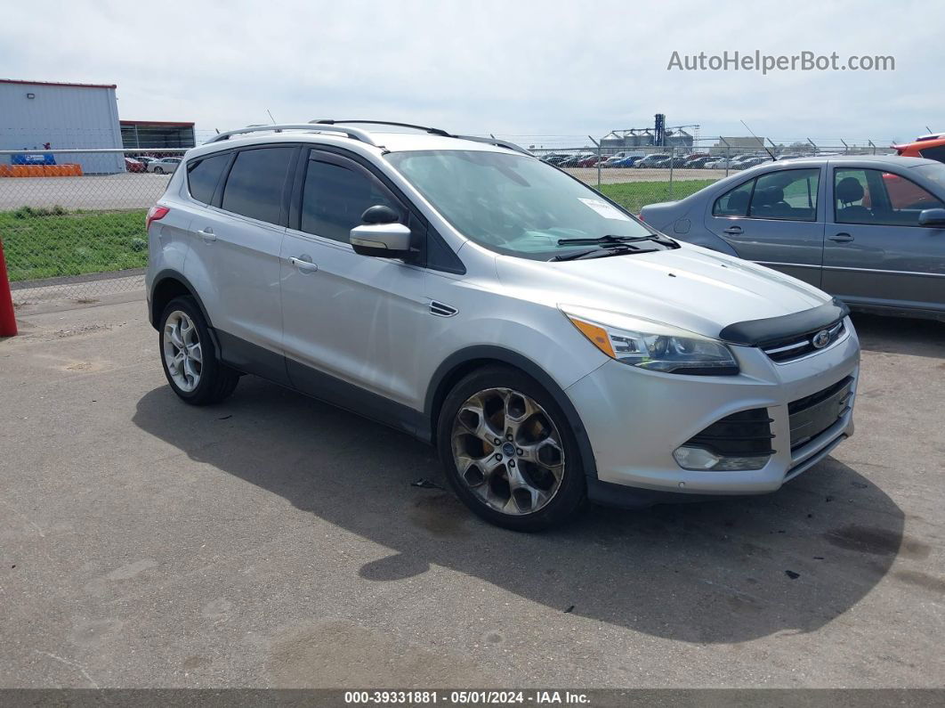 2013 Ford Escape Titanium Silver vin: 1FMCU0J91DUB55875