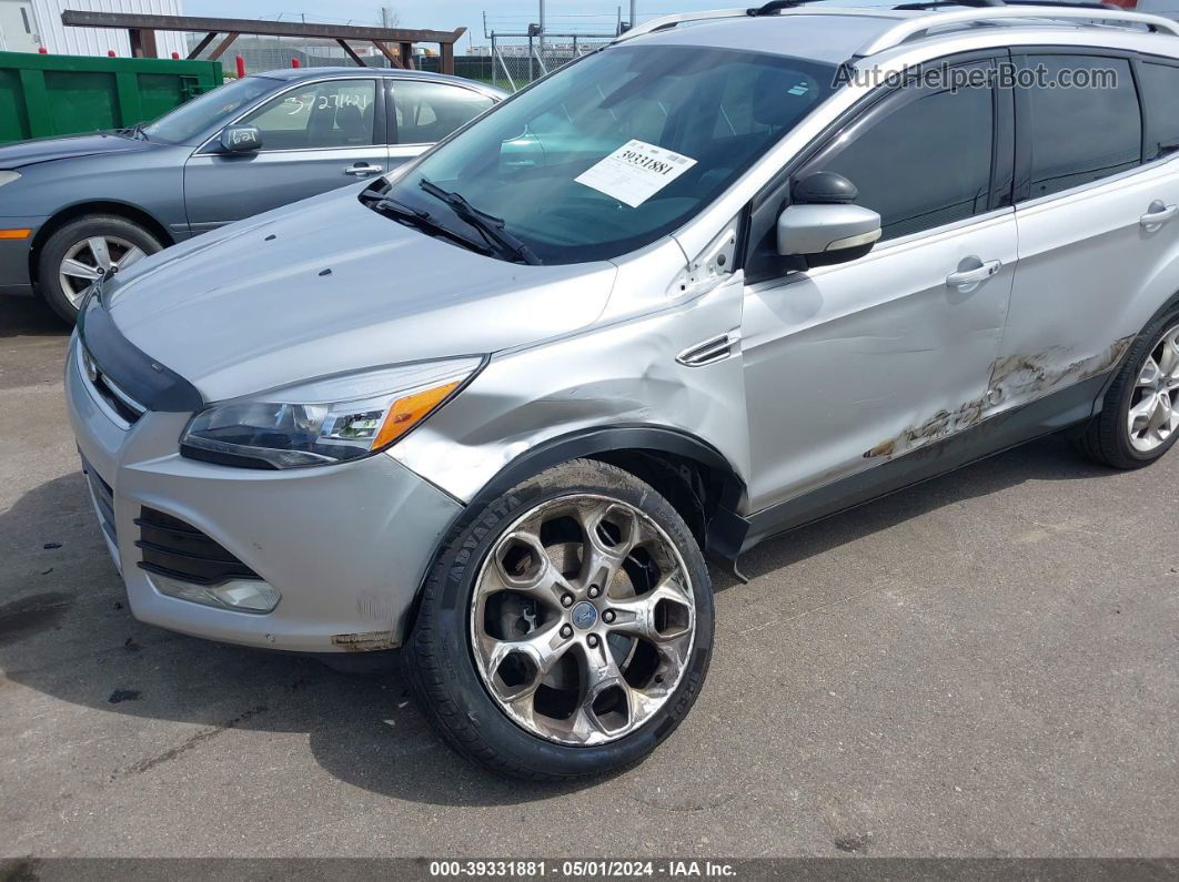 2013 Ford Escape Titanium Silver vin: 1FMCU0J91DUB55875