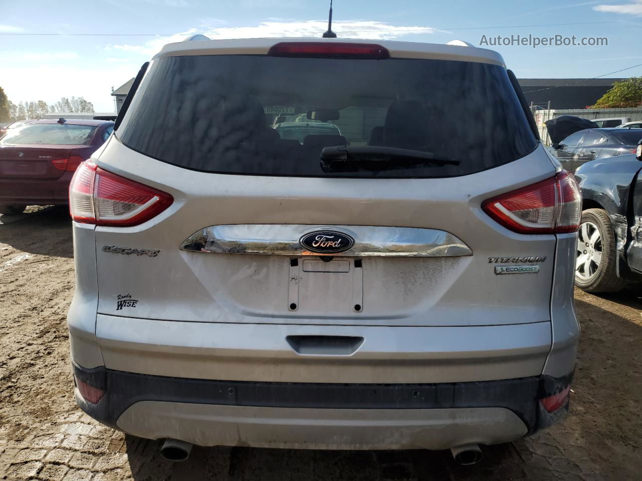 2015 Ford Escape Titanium Серебряный vin: 1FMCU0J91FUA20236