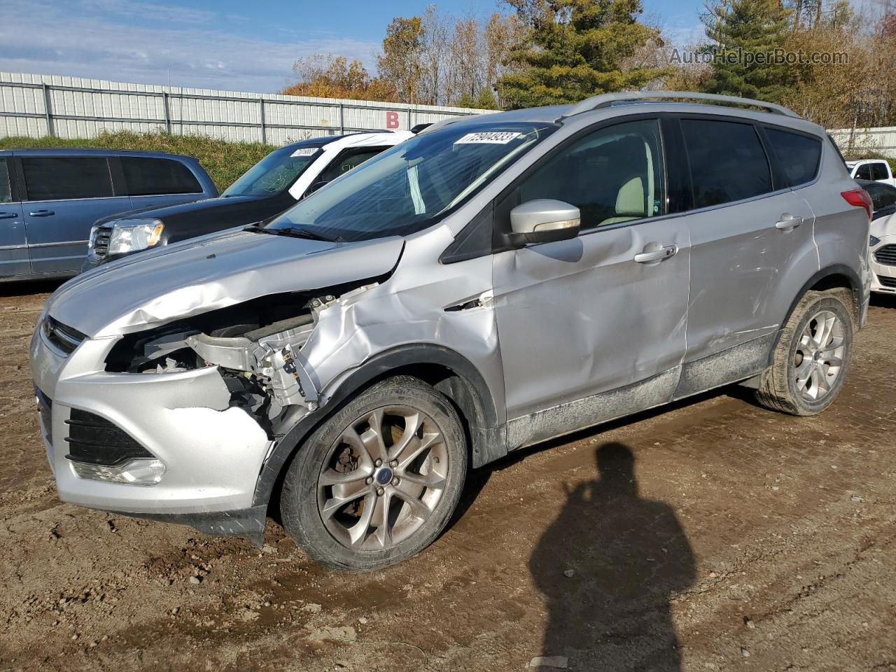 2015 Ford Escape Titanium Silver vin: 1FMCU0J91FUA20236