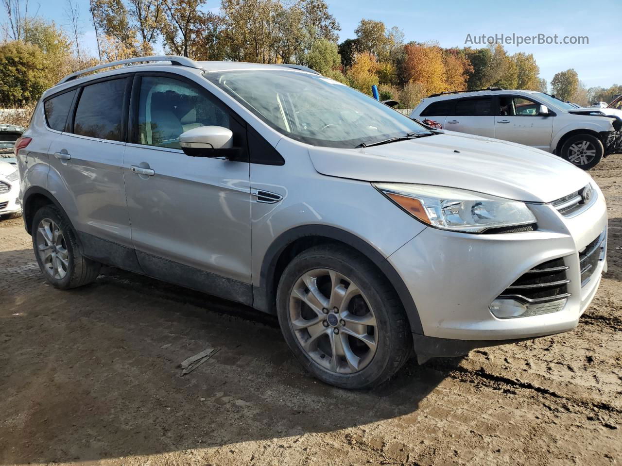 2015 Ford Escape Titanium Серебряный vin: 1FMCU0J91FUA20236