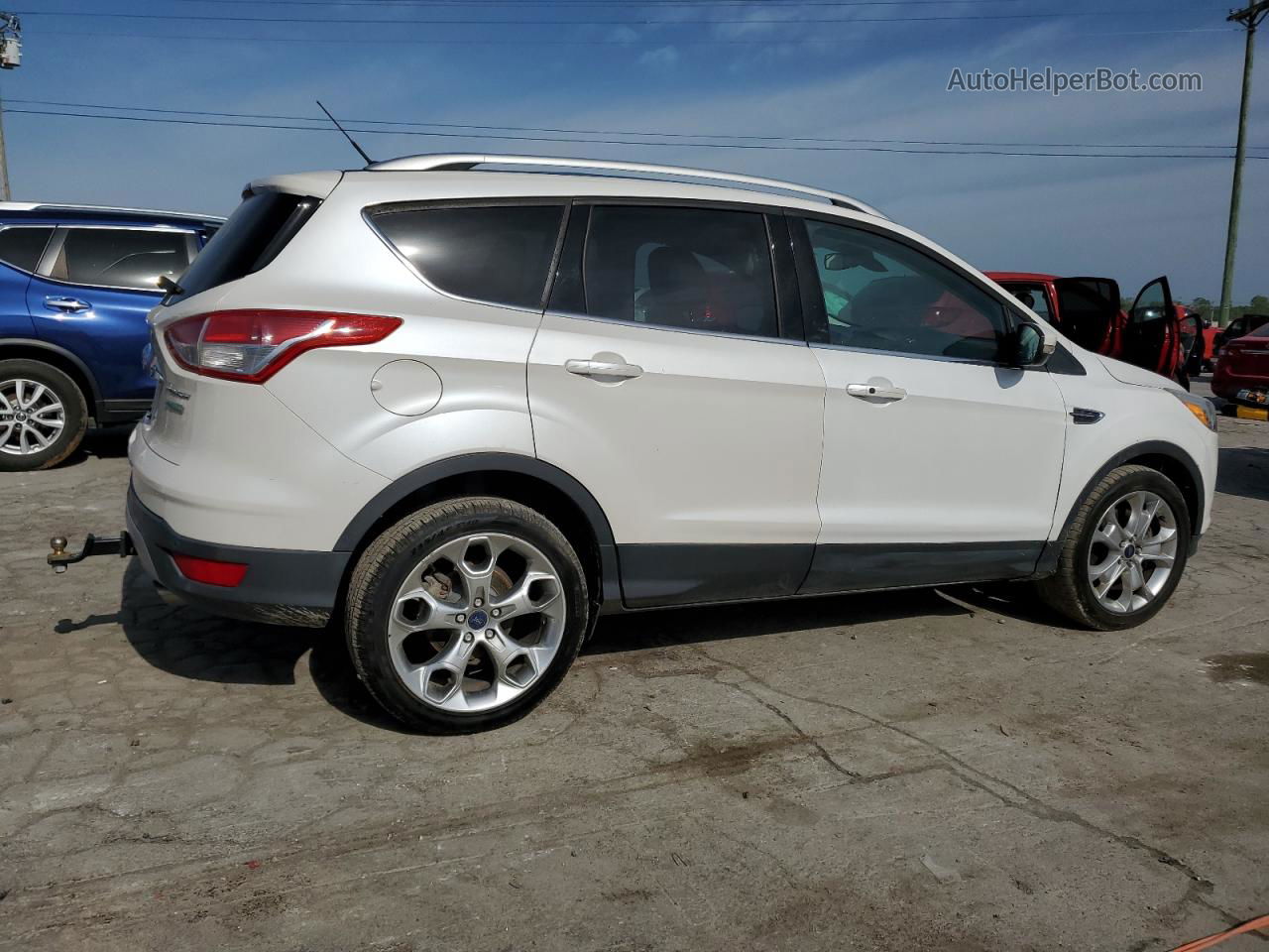 2015 Ford Escape Titanium White vin: 1FMCU0J91FUB88409