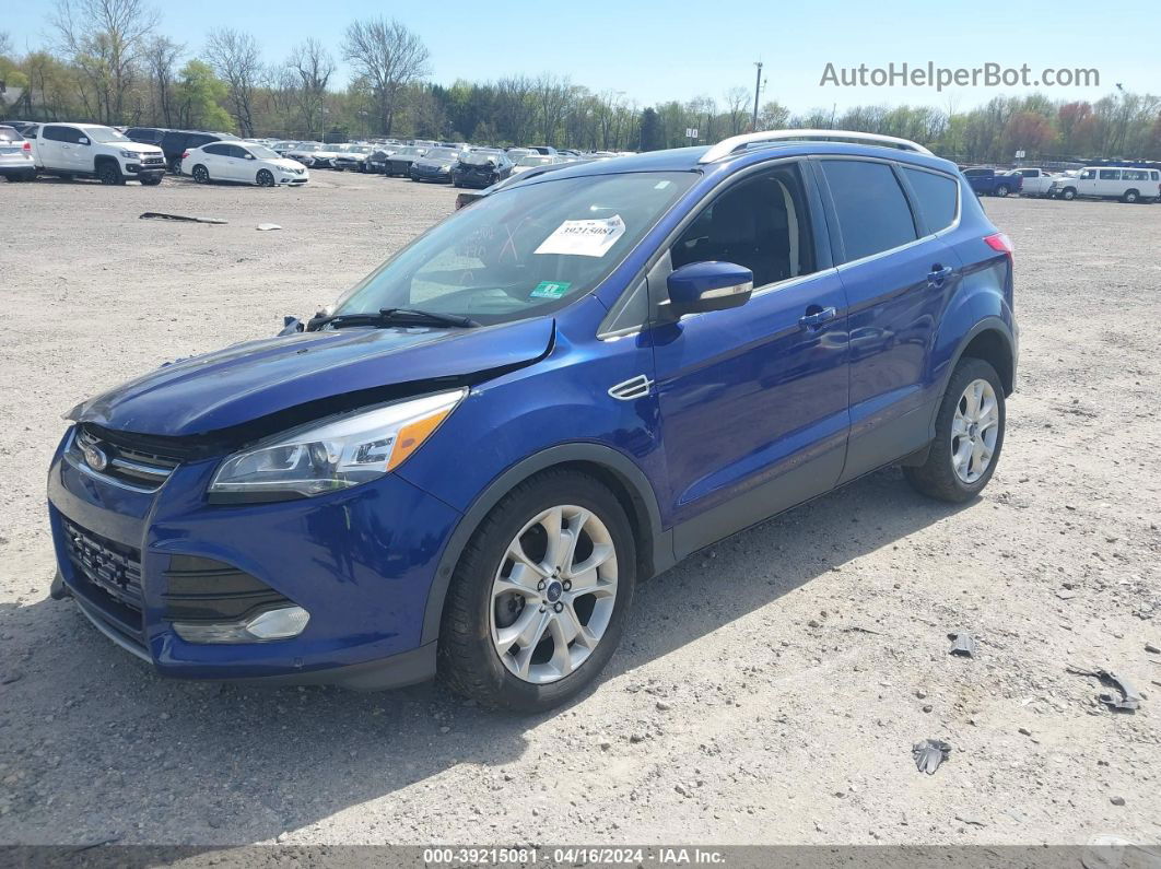 2016 Ford Escape Titanium Blue vin: 1FMCU0J91GUB65620