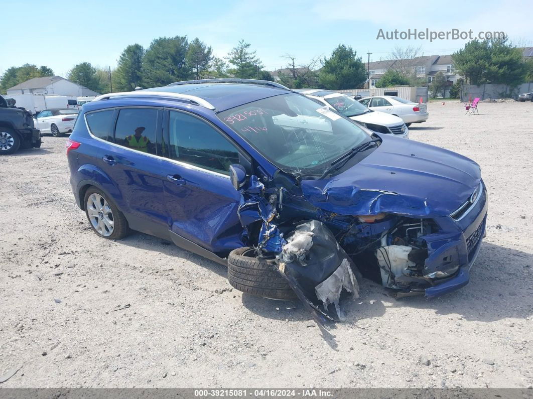 2016 Ford Escape Titanium Blue vin: 1FMCU0J91GUB65620