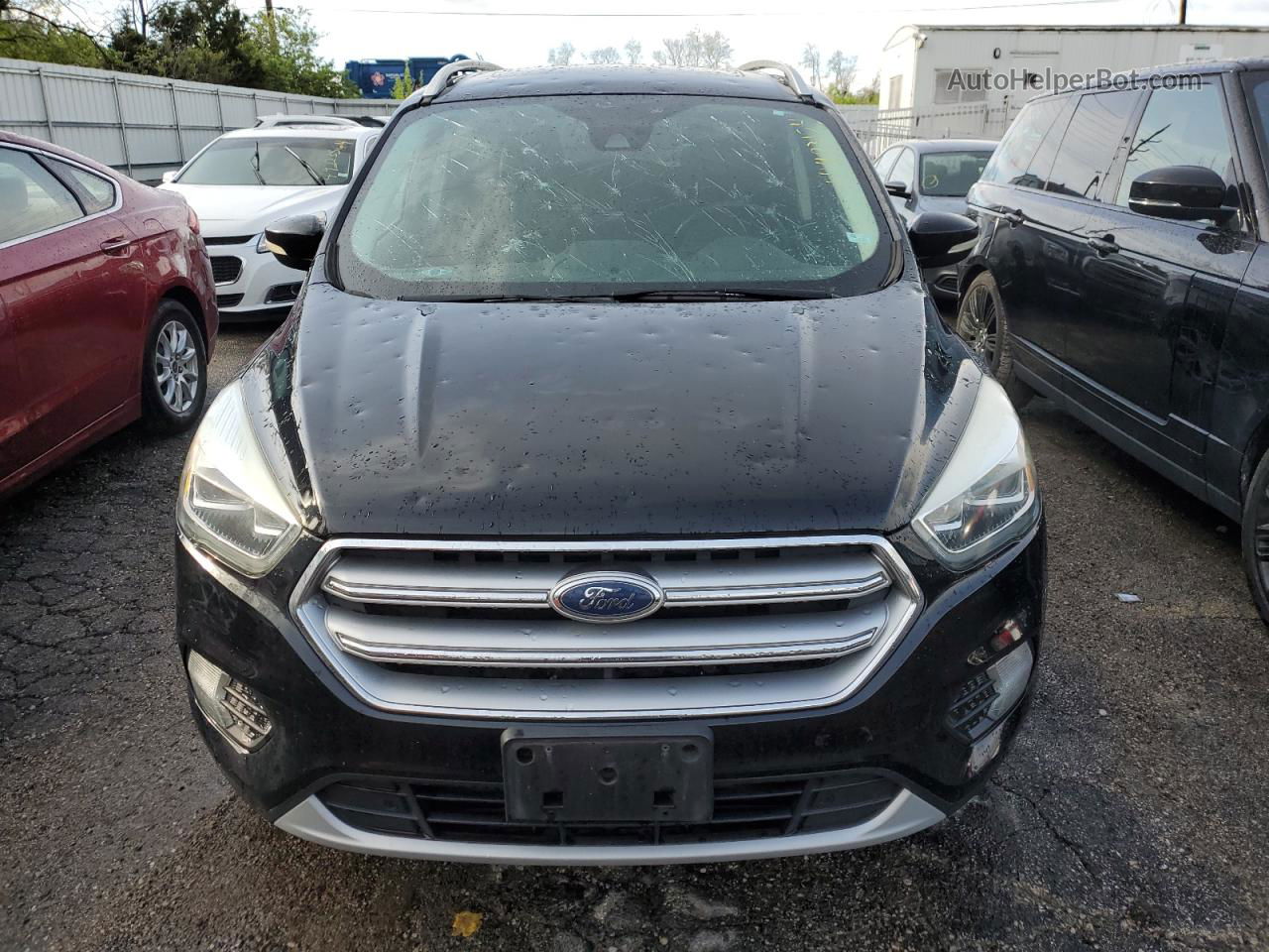 2017 Ford Escape Titanium Черный vin: 1FMCU0J91HUA60187