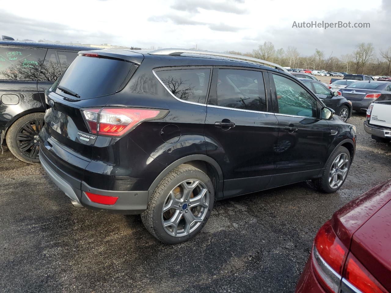 2017 Ford Escape Titanium Black vin: 1FMCU0J91HUA60187