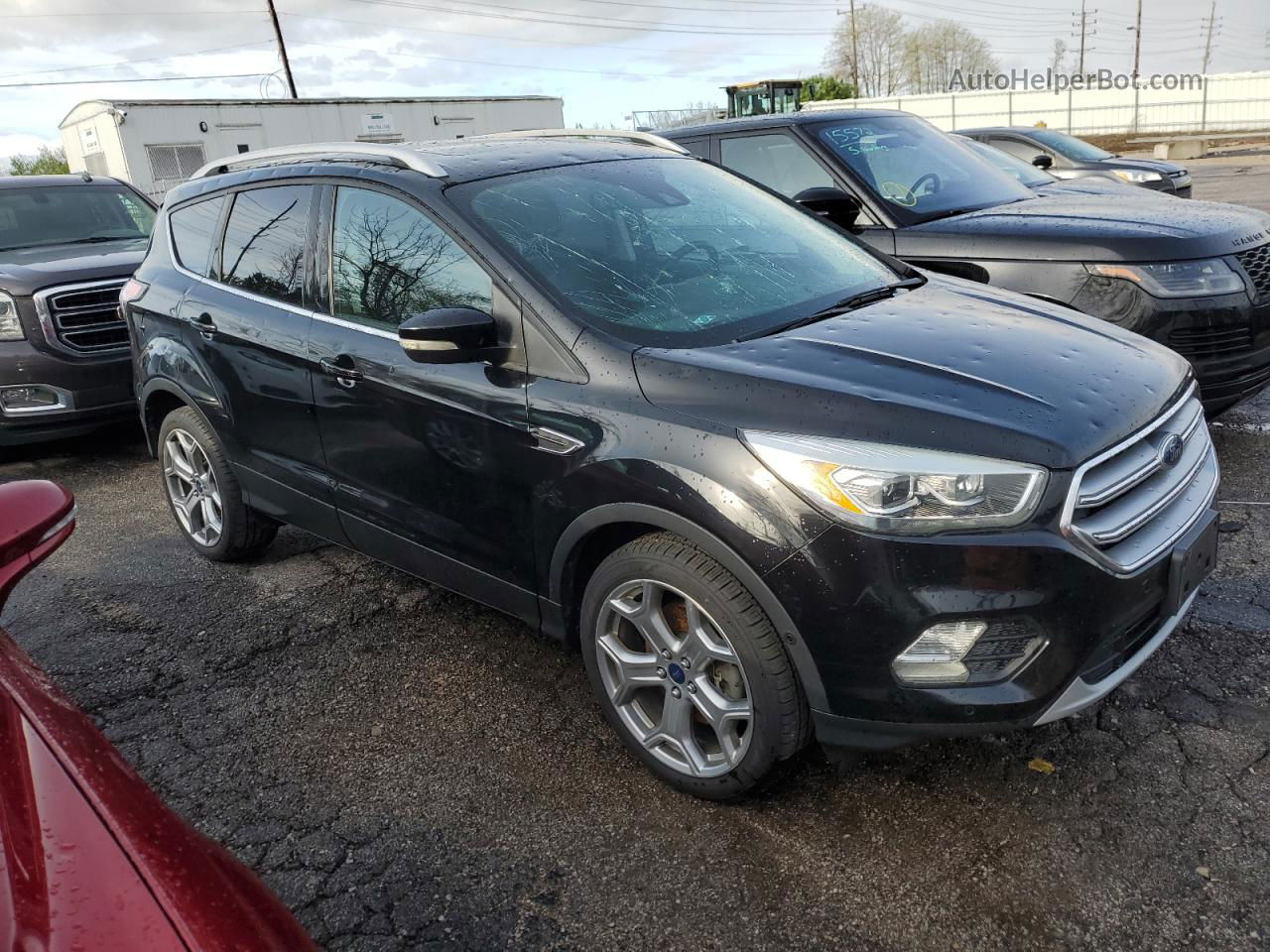 2017 Ford Escape Titanium Black vin: 1FMCU0J91HUA60187