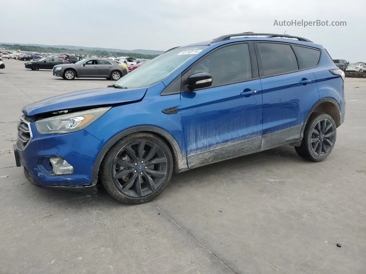 2017 Ford Escape Titanium Blue vin: 1FMCU0J91HUD52907