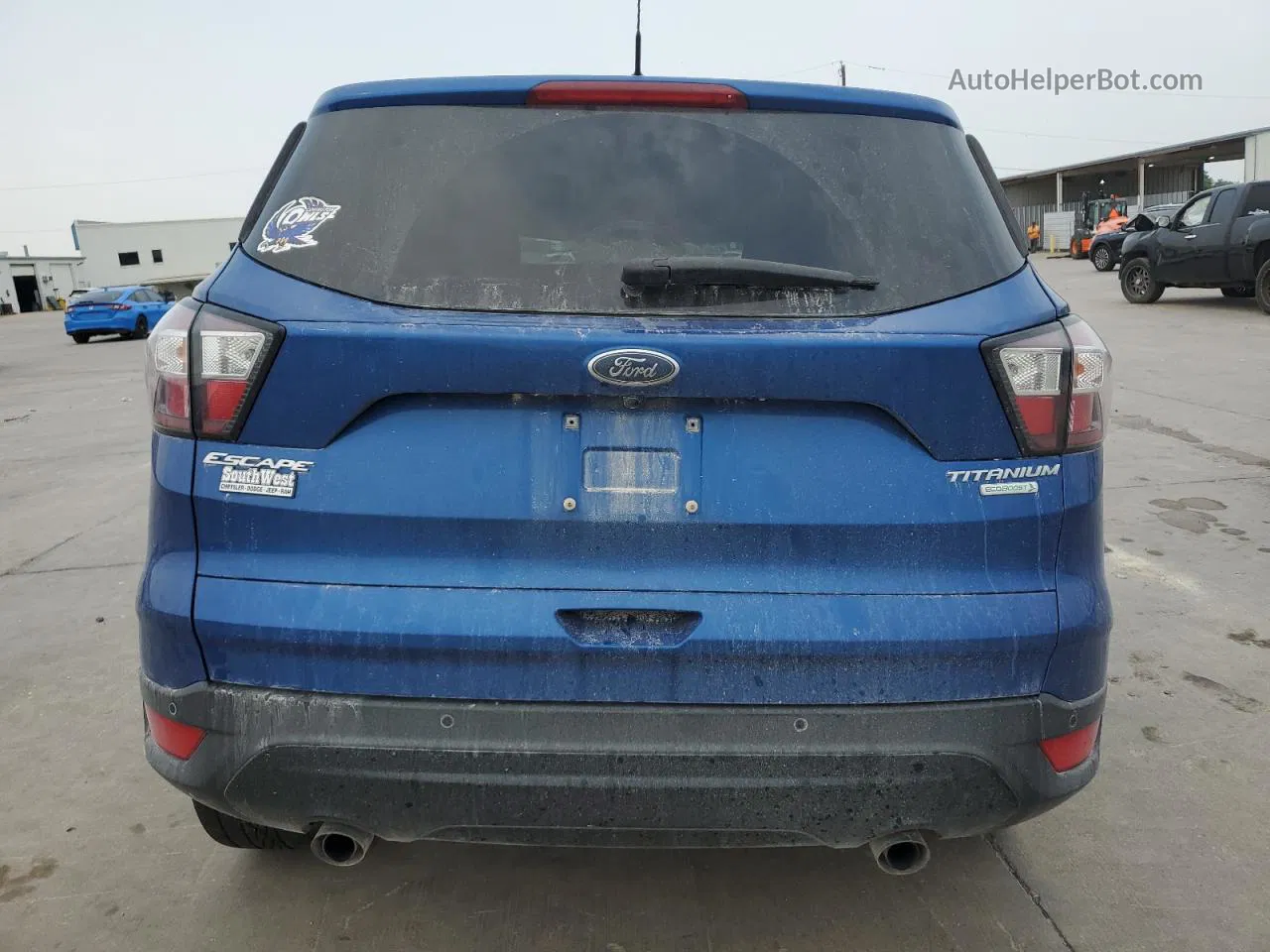 2017 Ford Escape Titanium Blue vin: 1FMCU0J91HUD52907