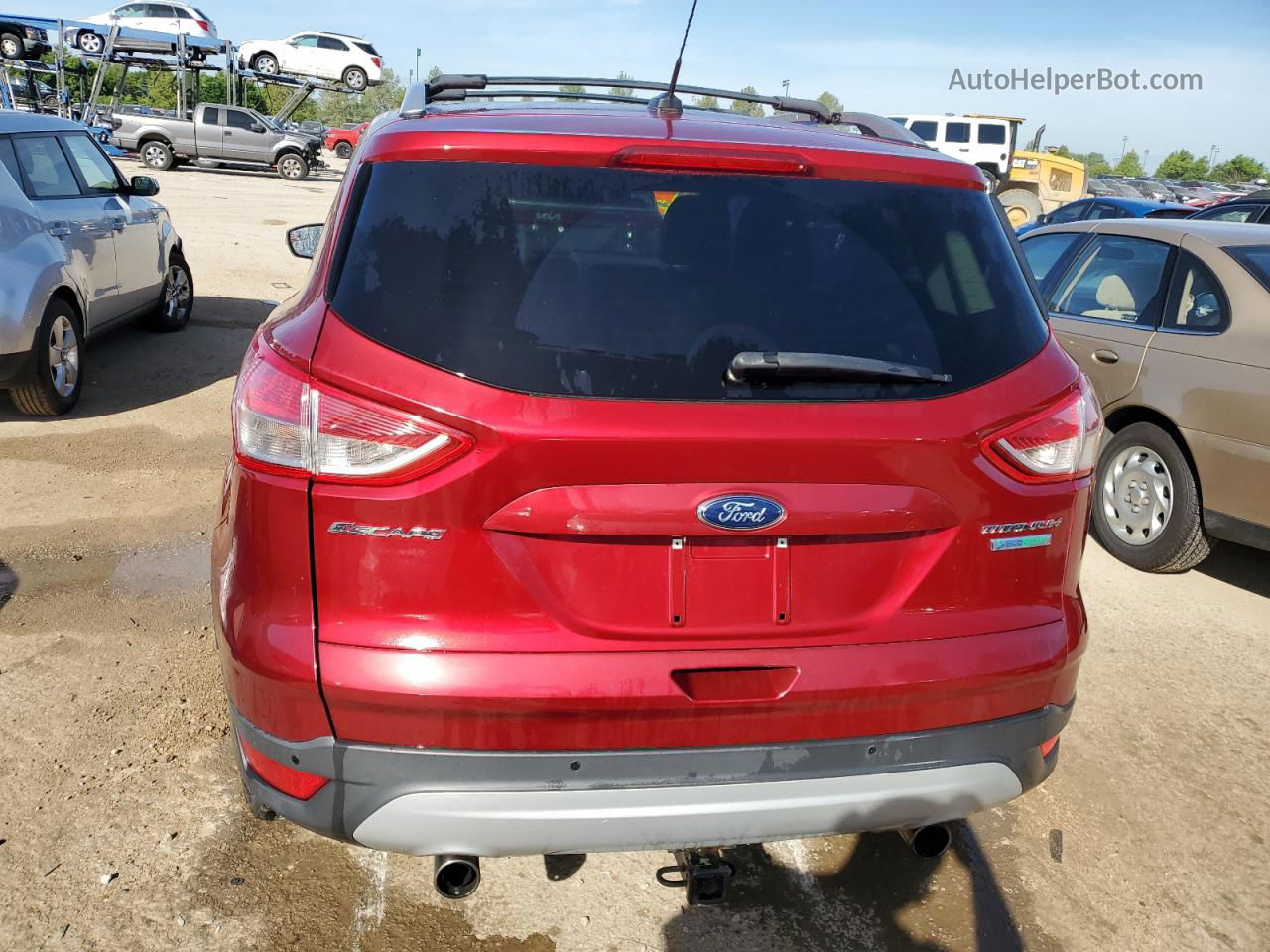 2013 Ford Escape Titanium Burgundy vin: 1FMCU0J92DUA34014