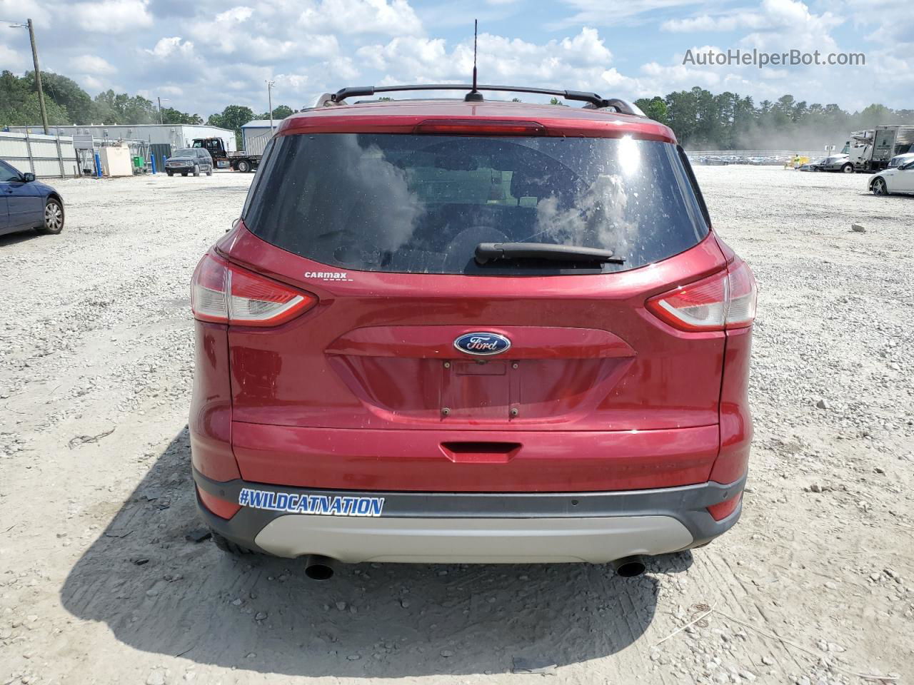 2013 Ford Escape Titanium Red vin: 1FMCU0J92DUB12579