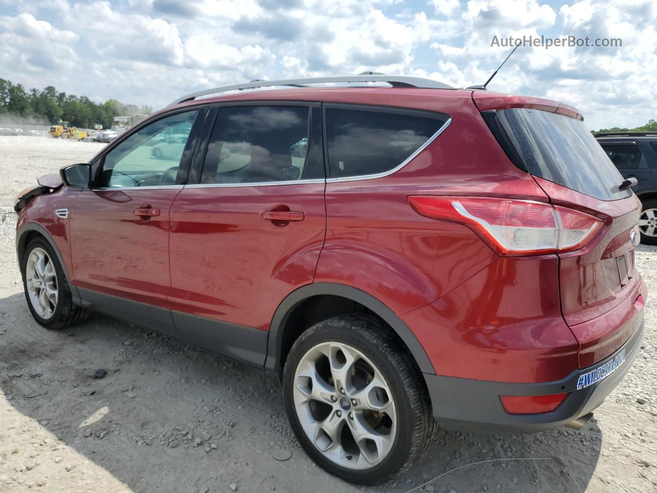 2013 Ford Escape Titanium Red vin: 1FMCU0J92DUB12579