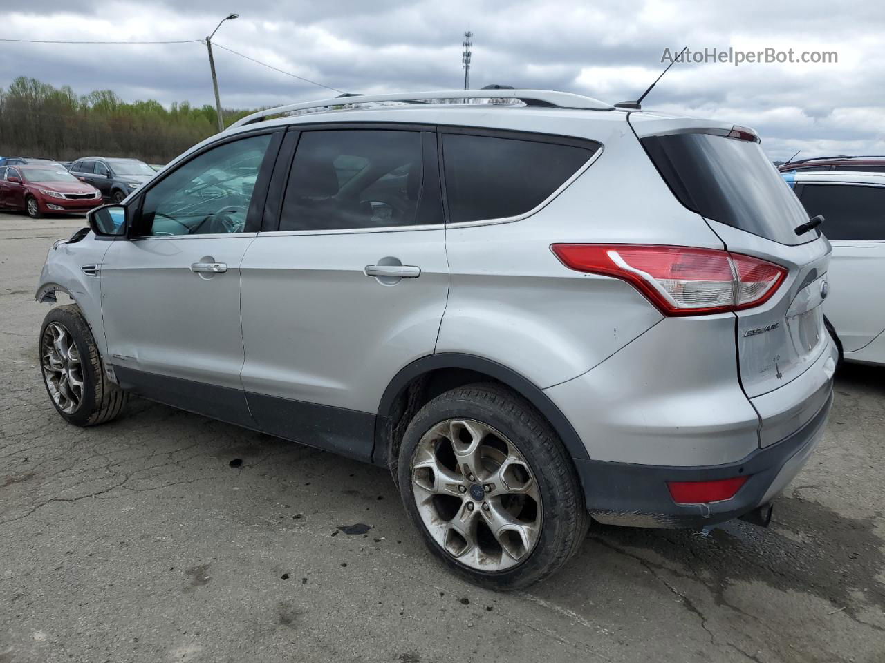 2013 Ford Escape Titanium Silver vin: 1FMCU0J92DUC33323