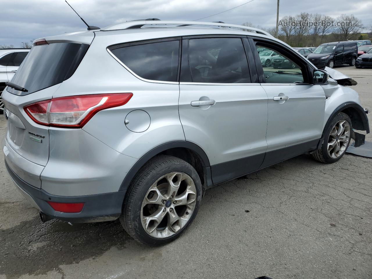 2013 Ford Escape Titanium Silver vin: 1FMCU0J92DUC33323