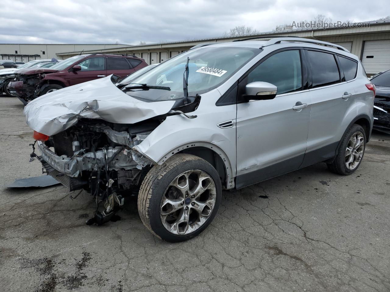 2013 Ford Escape Titanium Silver vin: 1FMCU0J92DUC33323