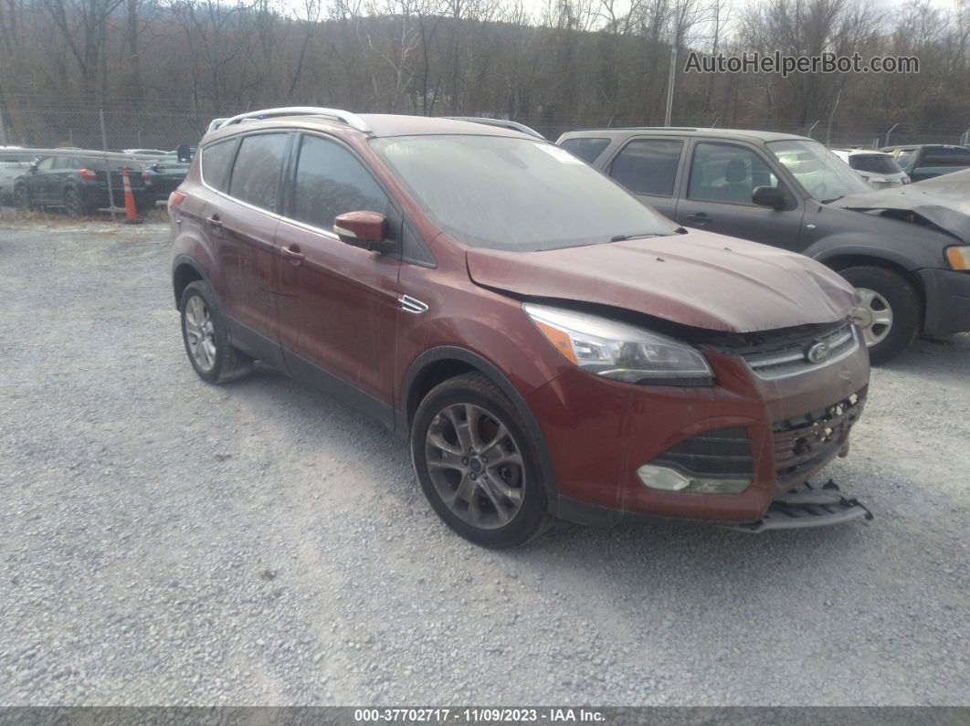 2014 Ford Escape Titanium Orange vin: 1FMCU0J92EUC29323