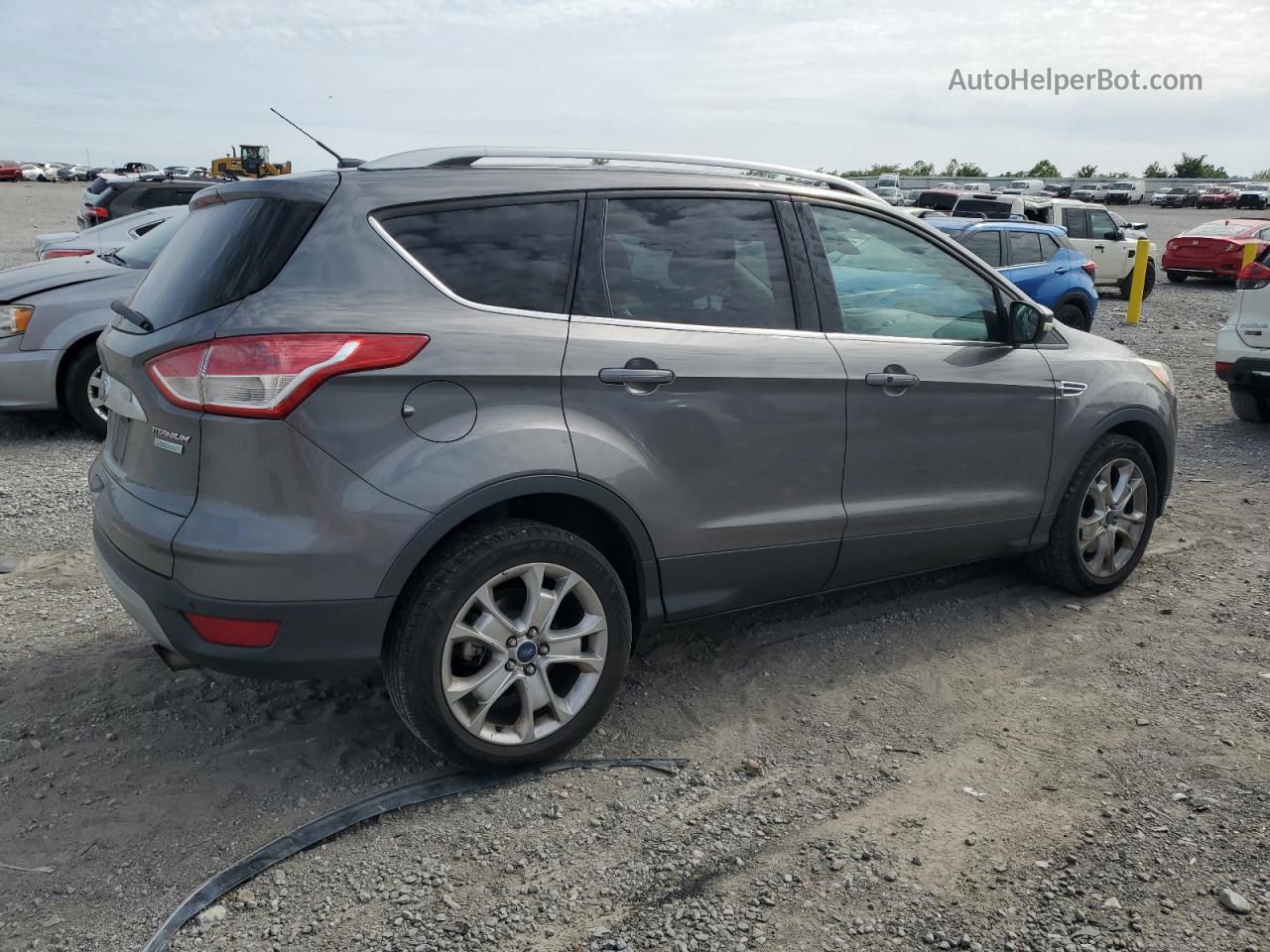 2014 Ford Escape Titanium Серый vin: 1FMCU0J92EUD70263