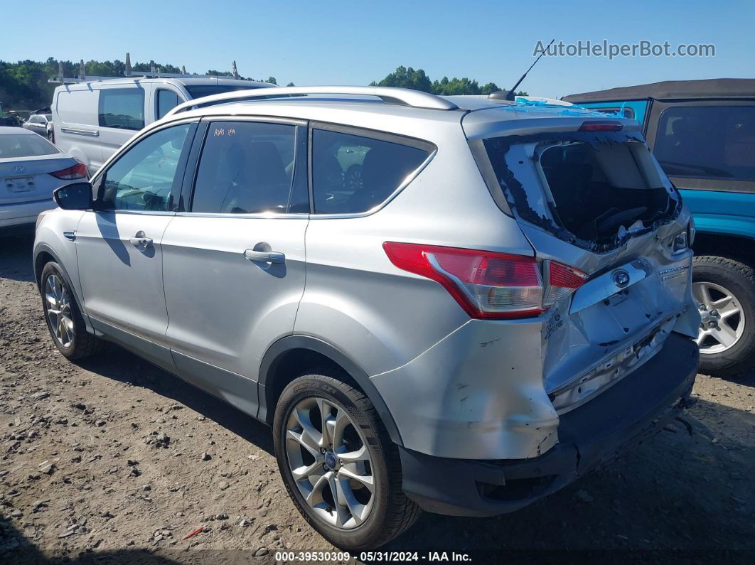 2014 Ford Escape Titanium Silver vin: 1FMCU0J92EUE33216