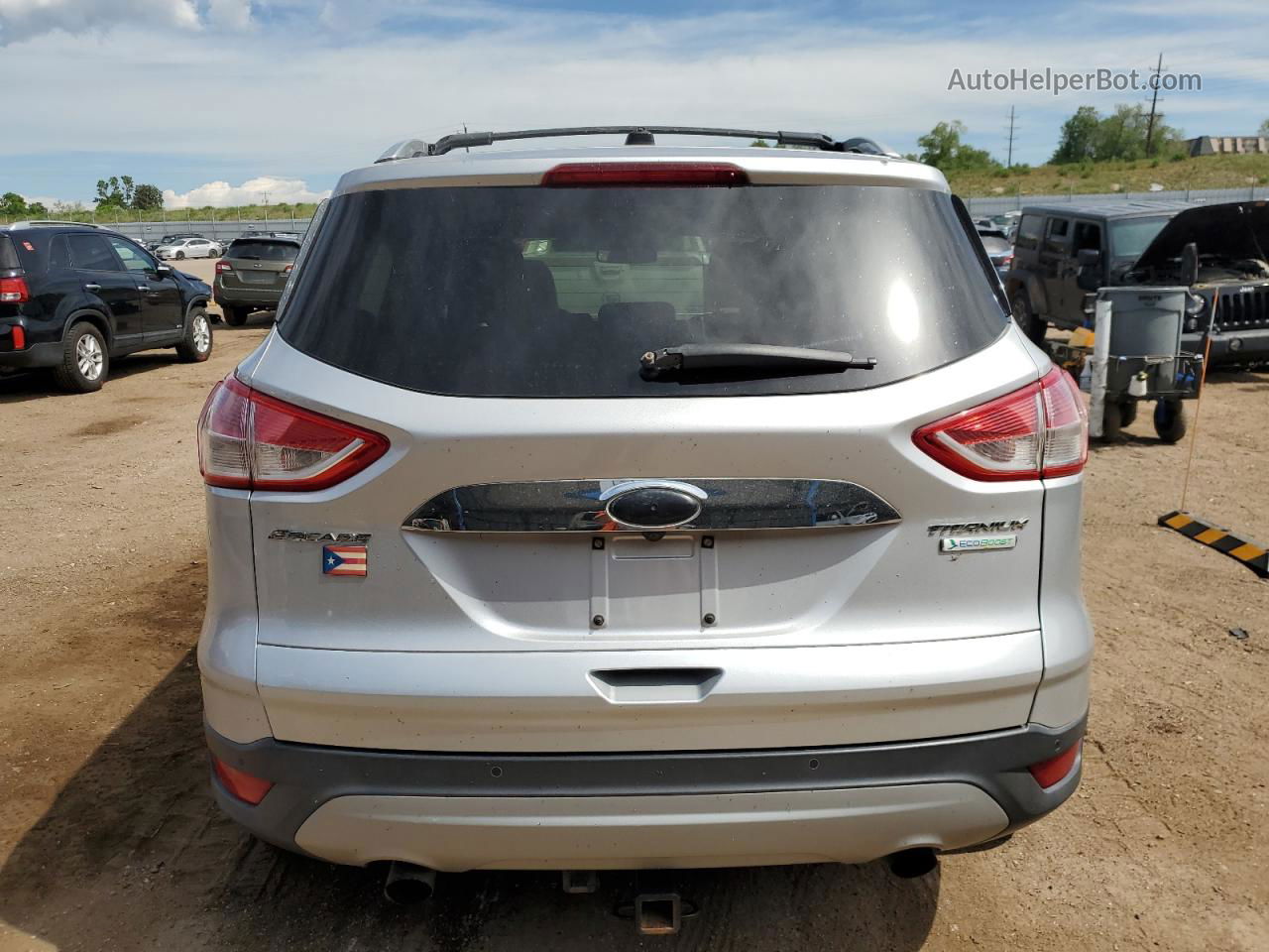 2015 Ford Escape Titanium Silver vin: 1FMCU0J92FUB72087