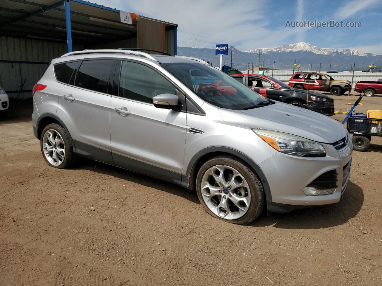 2015 Ford Escape Titanium Silver vin: 1FMCU0J92FUB72087