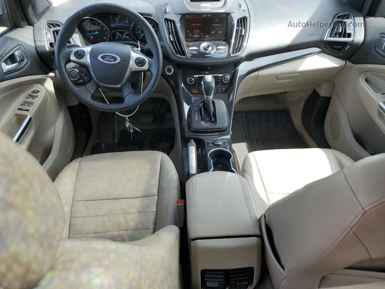 2015 Ford Escape Titanium Серебряный vin: 1FMCU0J92FUB72087