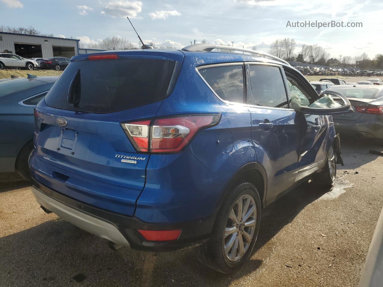 2017 Ford Escape Titanium Blue vin: 1FMCU0J92HUC68210