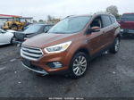 2017 Ford Escape Titanium Brown vin: 1FMCU0J92HUE90116