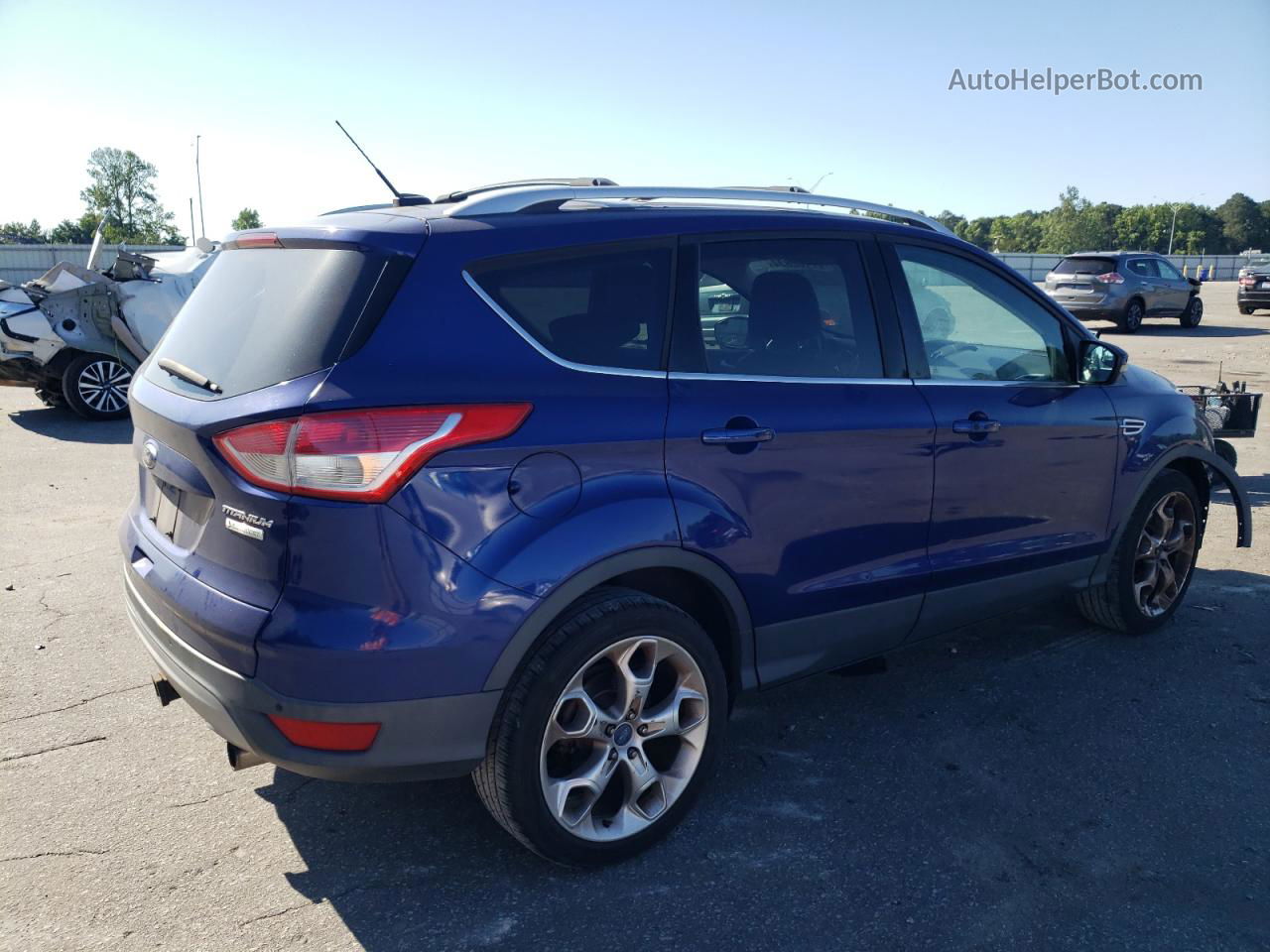 2013 Ford Escape Titanium Blue vin: 1FMCU0J93DUA93962