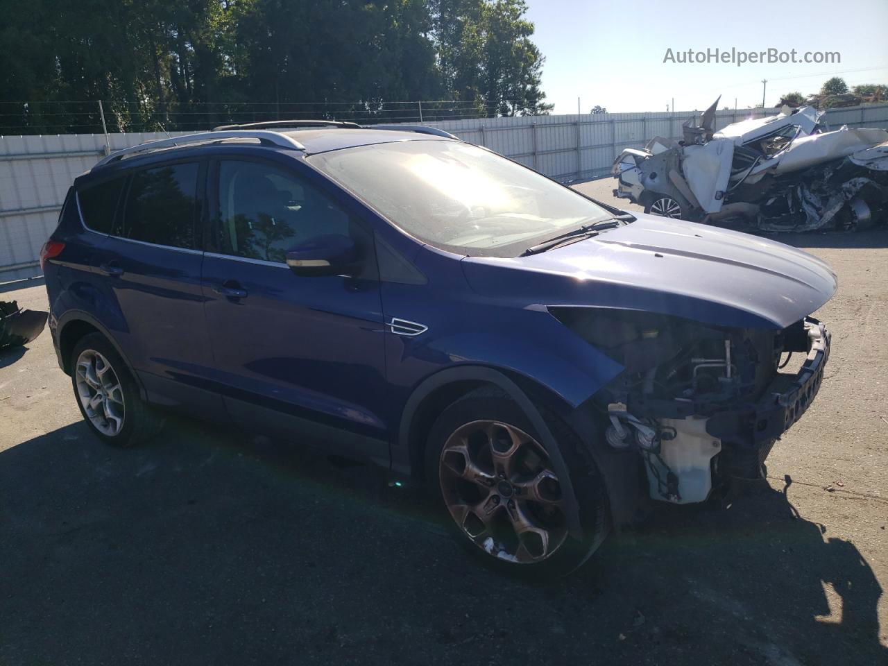 2013 Ford Escape Titanium Blue vin: 1FMCU0J93DUA93962