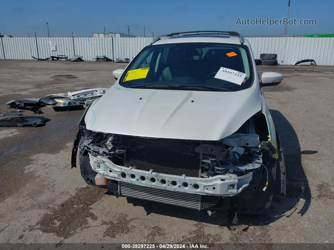 2013 Ford Escape Titanium White vin: 1FMCU0J93DUB00084