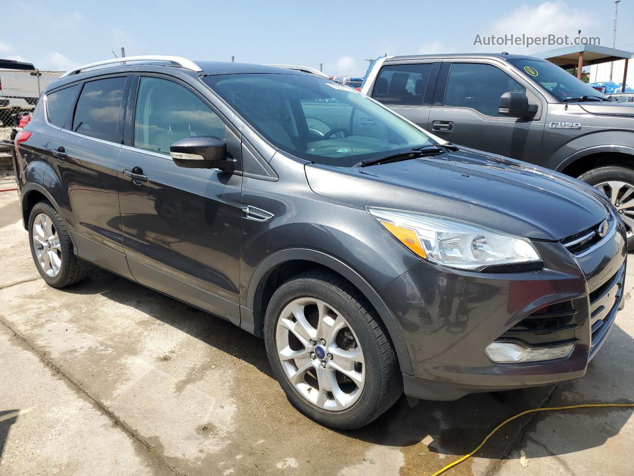 2016 Ford Escape Titanium Серый vin: 1FMCU0J93GUC78193