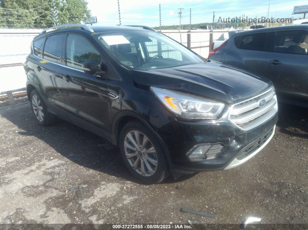 2017 Ford Escape Titanium Черный vin: 1FMCU0J93HUE15747