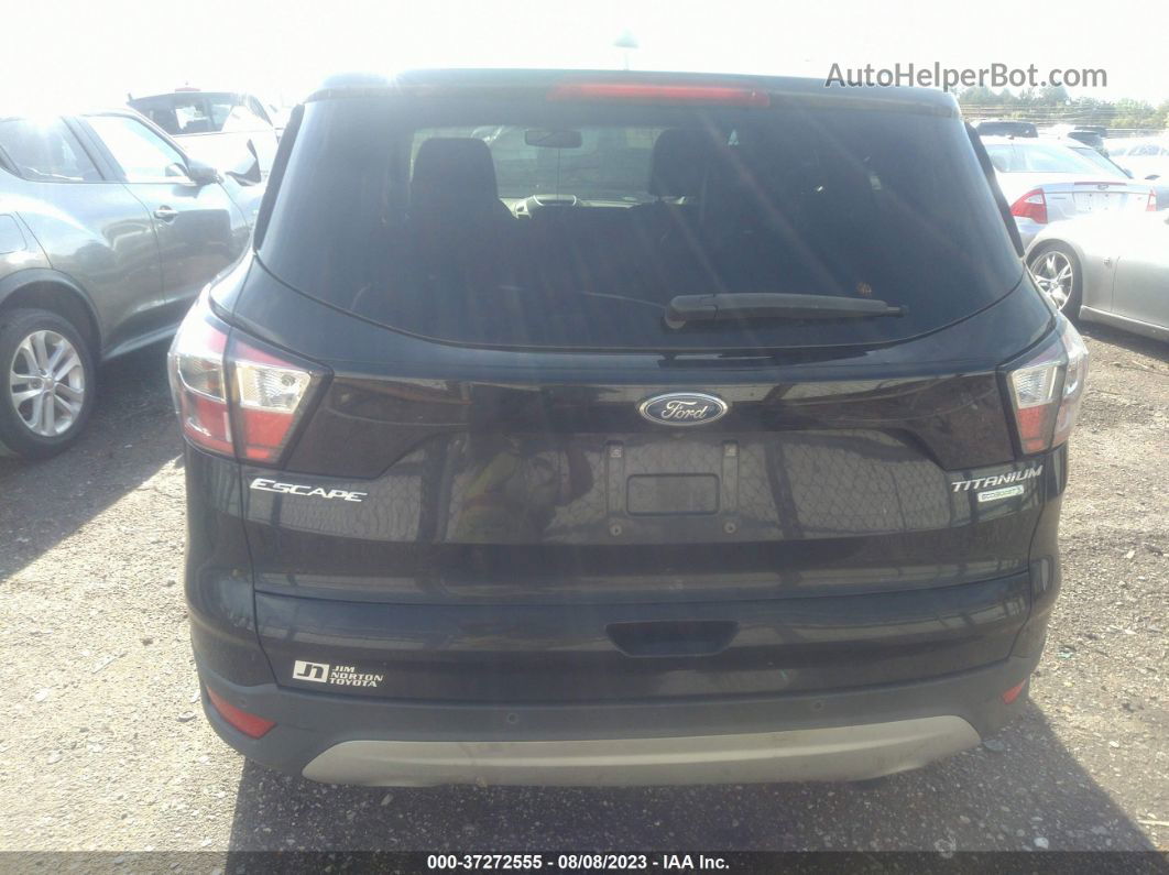 2017 Ford Escape Titanium Черный vin: 1FMCU0J93HUE15747