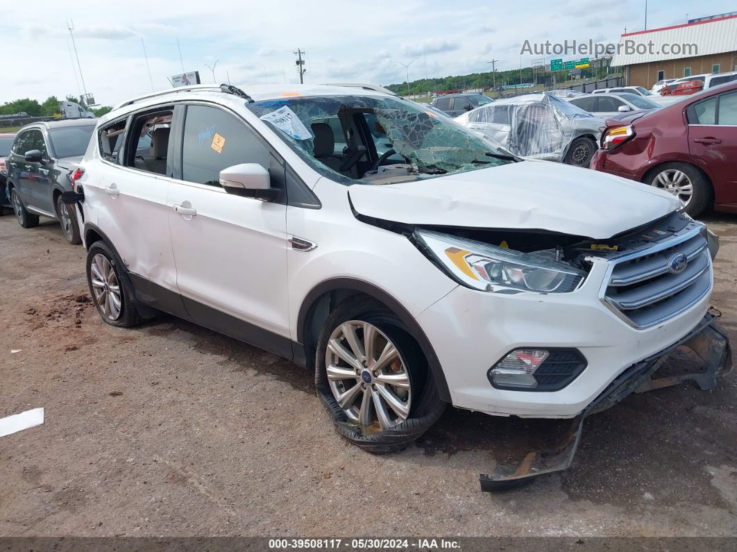 2017 Ford Escape Titanium White vin: 1FMCU0J93HUE94613