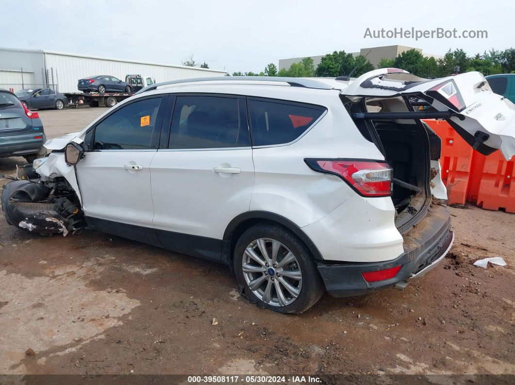 2017 Ford Escape Titanium White vin: 1FMCU0J93HUE94613