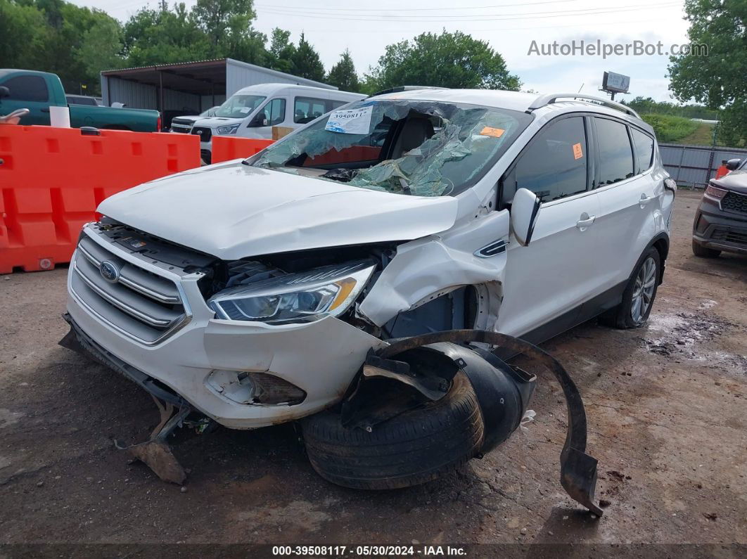 2017 Ford Escape Titanium White vin: 1FMCU0J93HUE94613