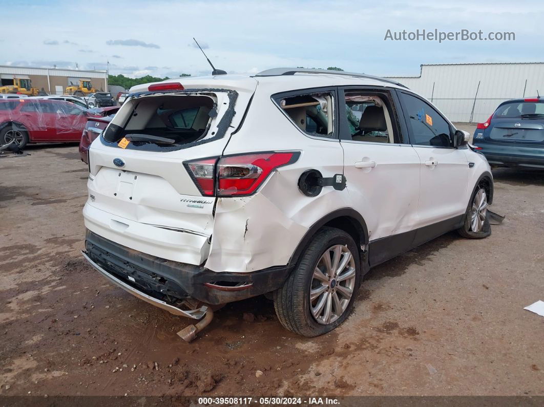 2017 Ford Escape Titanium Белый vin: 1FMCU0J93HUE94613