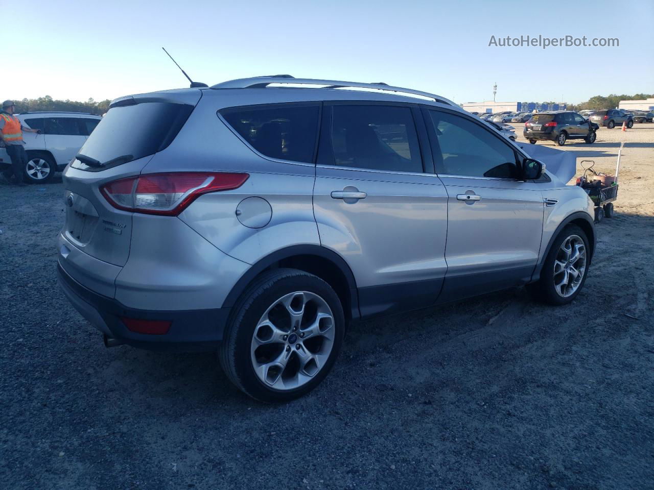 2013 Ford Escape Titanium Silver vin: 1FMCU0J94DUB20960