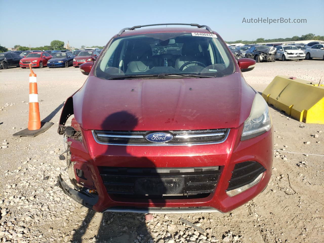 2013 Ford Escape Titanium Red vin: 1FMCU0J94DUC22596