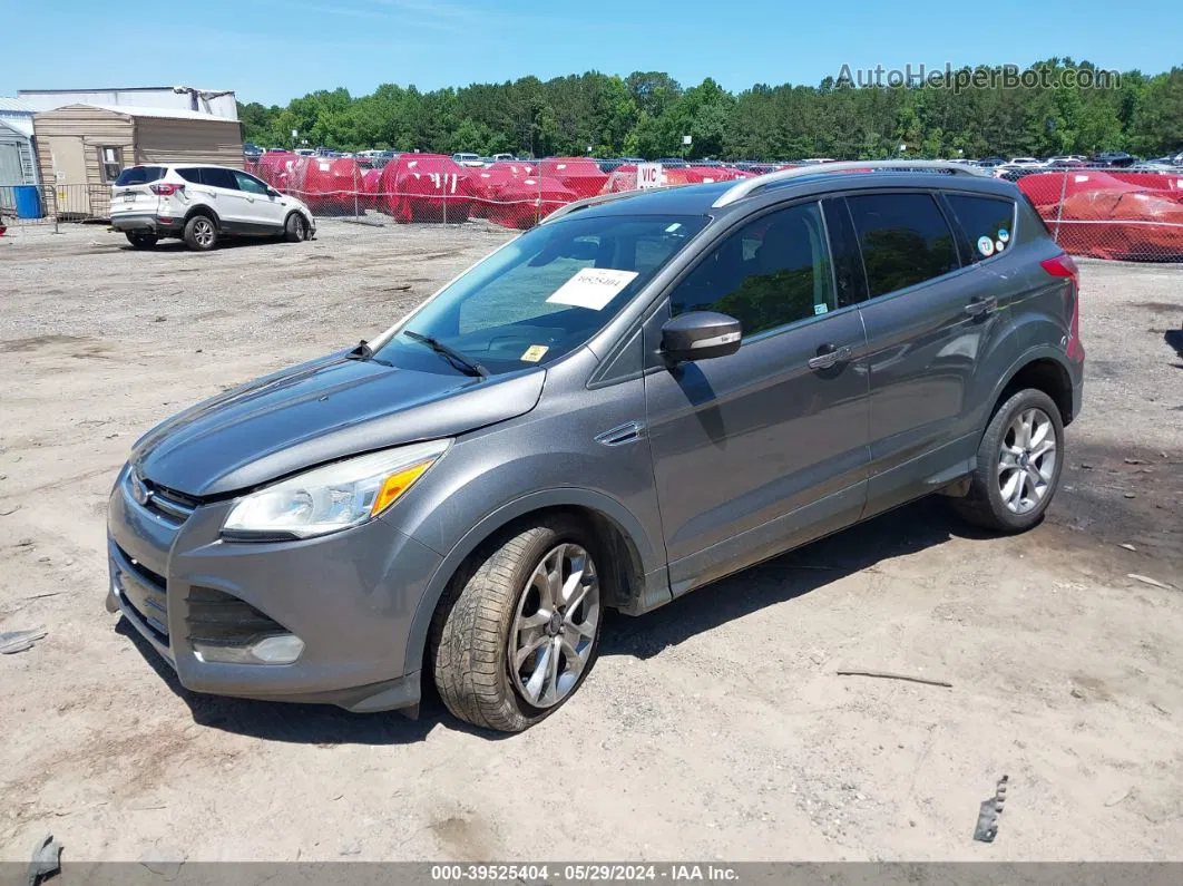 2014 Ford Escape Titanium Серый vin: 1FMCU0J94EUB17557