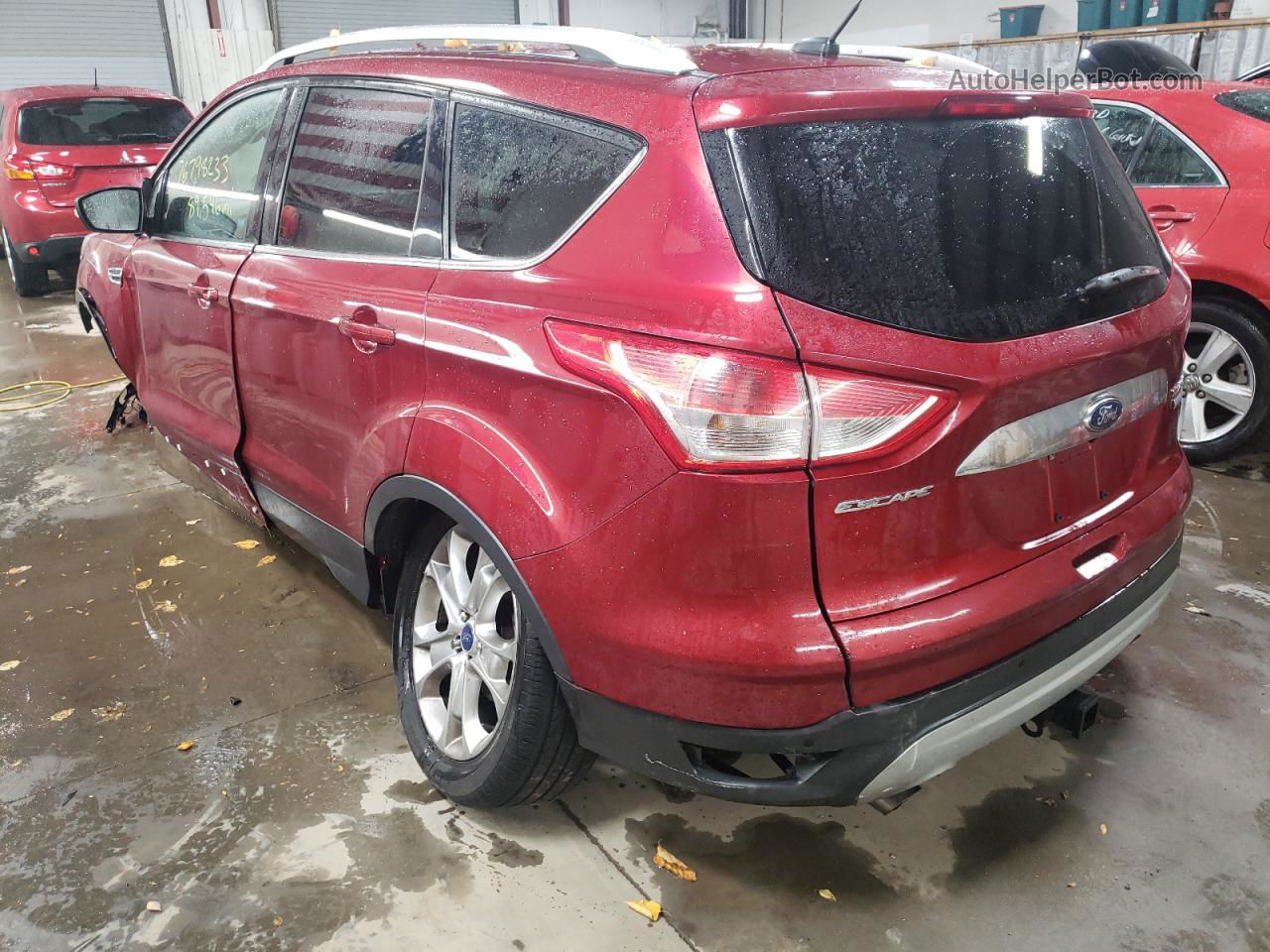 2015 Ford Escape Titanium Maroon vin: 1FMCU0J94FUA16665