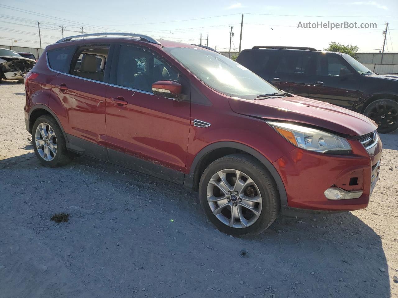 2016 Ford Escape Titanium Red vin: 1FMCU0J94GUC78252